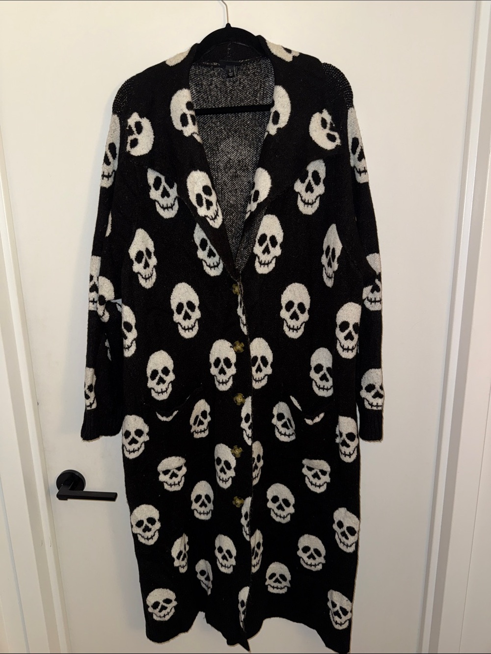 Torrid Skull Skeleton Print Maxi Cardigan